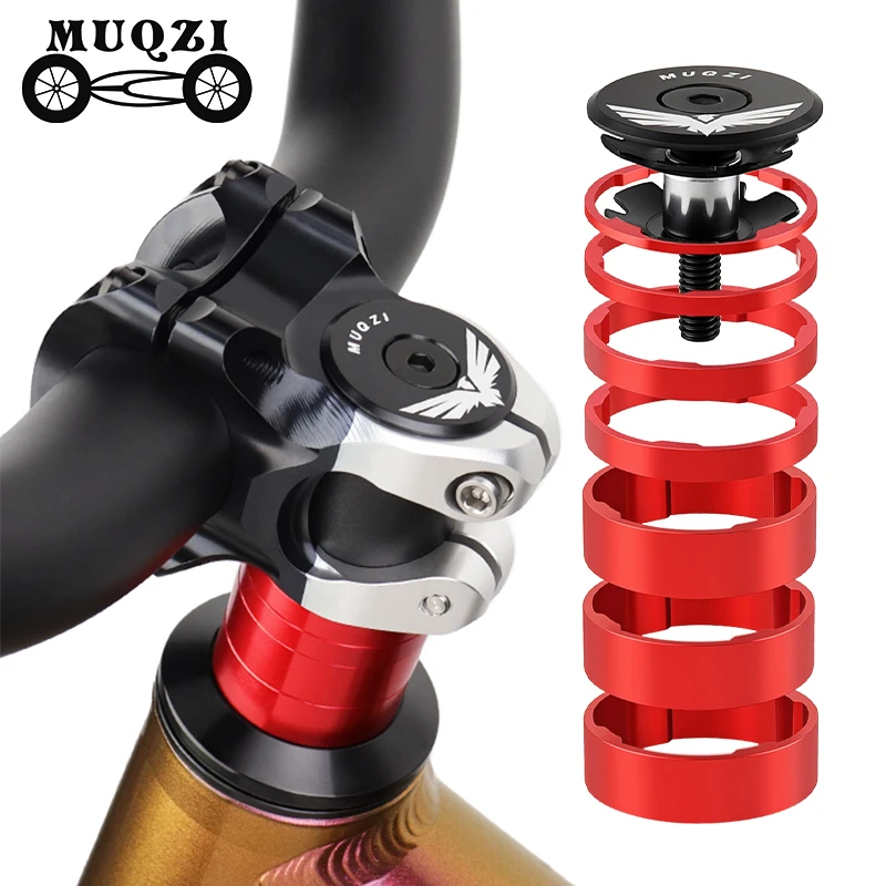 MUQZI Headset Spacer Kit with Stem Top Cap and Star Nut for 1-1/8