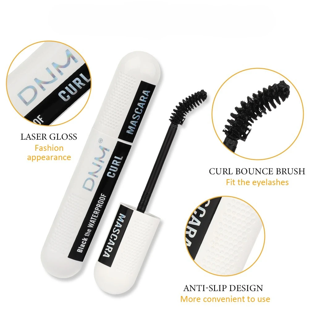 Rímel 3d alongamento preto branco roxo lash extensão de cílios escova maquiagem de beleza rímel de cor azul de longa duração