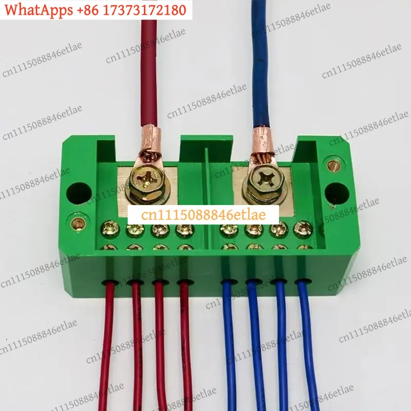 k3 2-In 8-Out Wiring Connector, 220V Single Phase Live & Neutral Terminal Block for Household