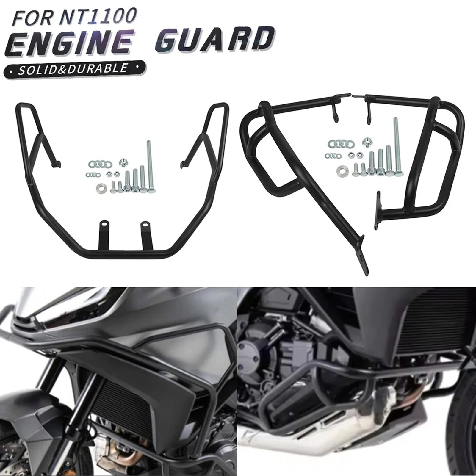 Motorcycle Engine Guard Highway Crash Bars Fairing Frame Falling Bumper Protector For Honda NT1100 DCT NT 1100 2022-2024