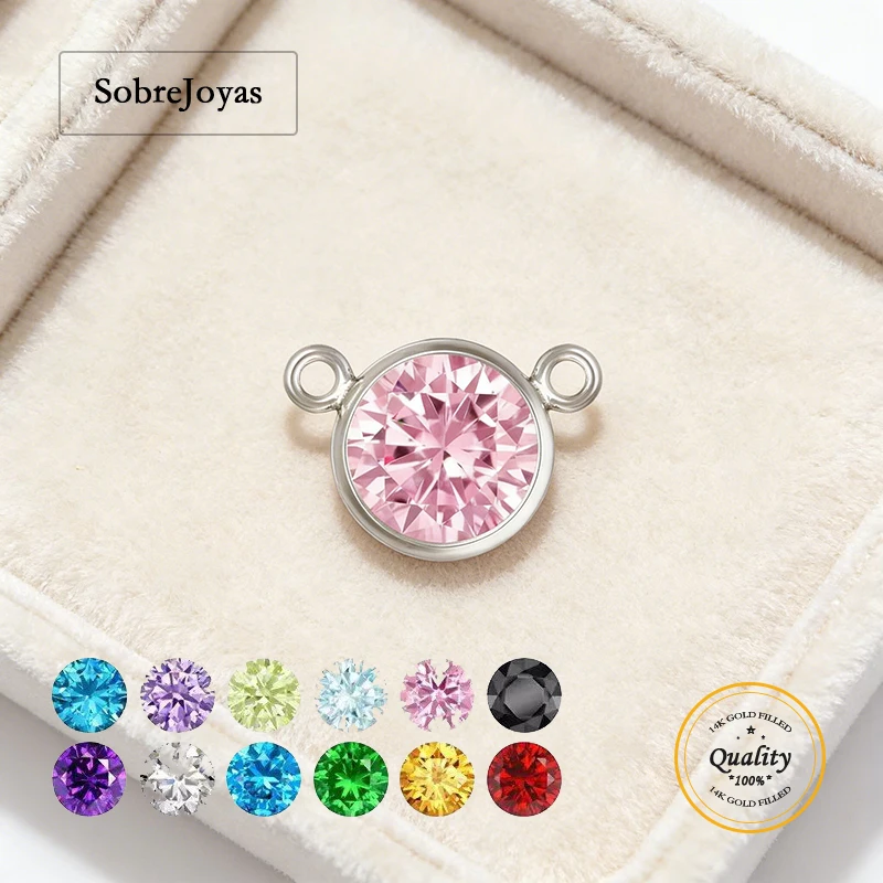 

V Connector 6mm CZ Stone Bezel Silver For Nekclace Bracelet Component Connector 925 Sterling Silver DIY Jewelry Findings