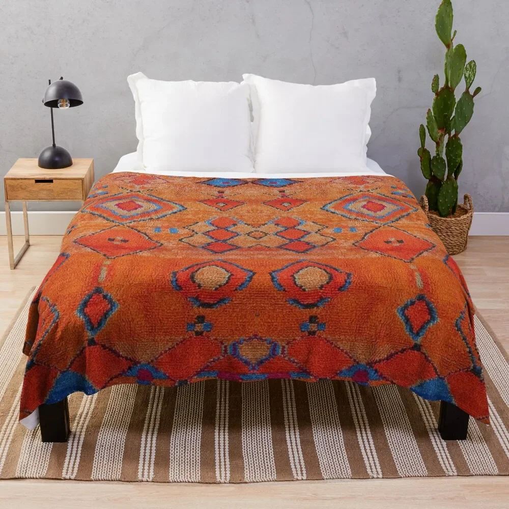 

Heritage Moroccan Berber Artwork Design Throw Blanket Decorative Throw Bed linens Sofa Quilt halloween Blankets