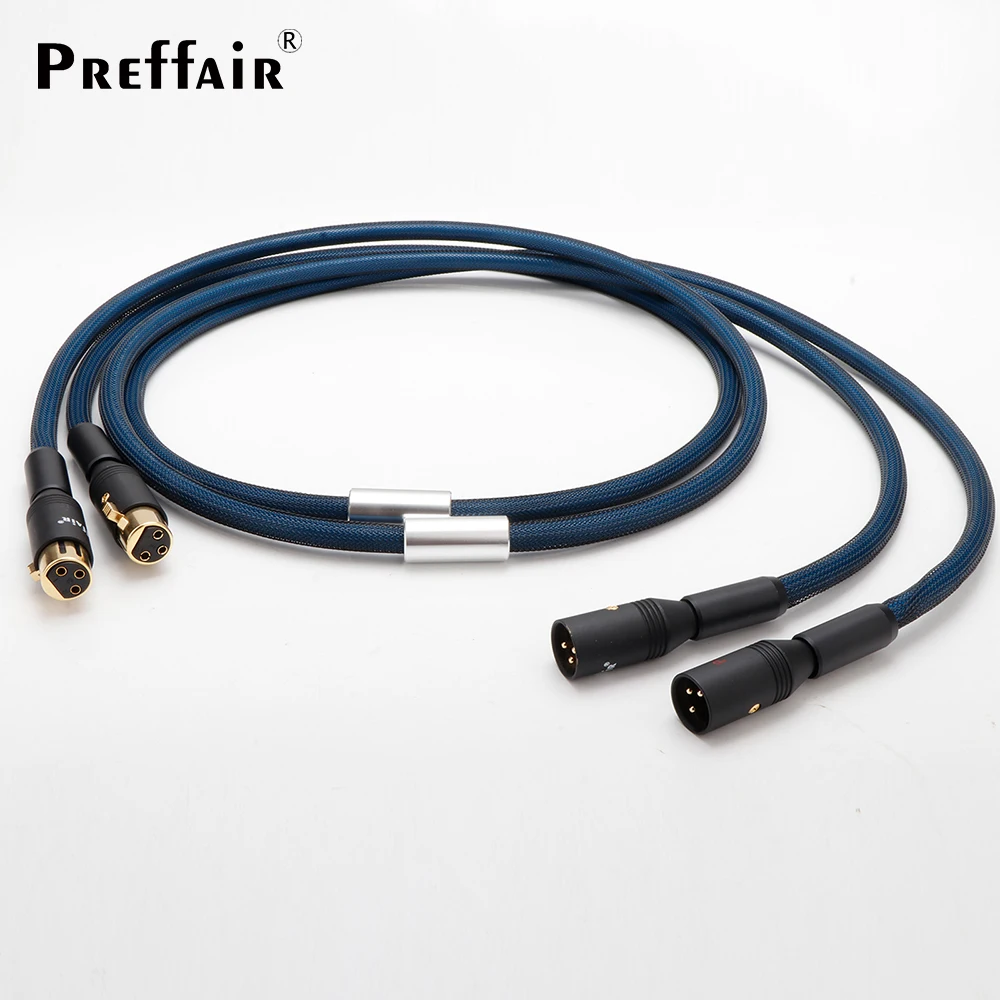 X404XR05 Pair Hi-end OFC Silver Plated Cable Hifi Audio XLR Female to XLR Male Interconnect Cable XLR Balance Cable