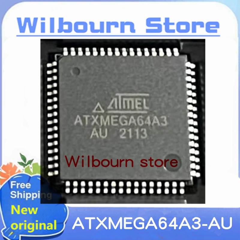 100% New original 5PCS/LOT ATXMEGA64A3-AU ATXMEGA64A3 QFP64 ATXMEGA64A3U-AU ATXMEGA64A3U QFP64