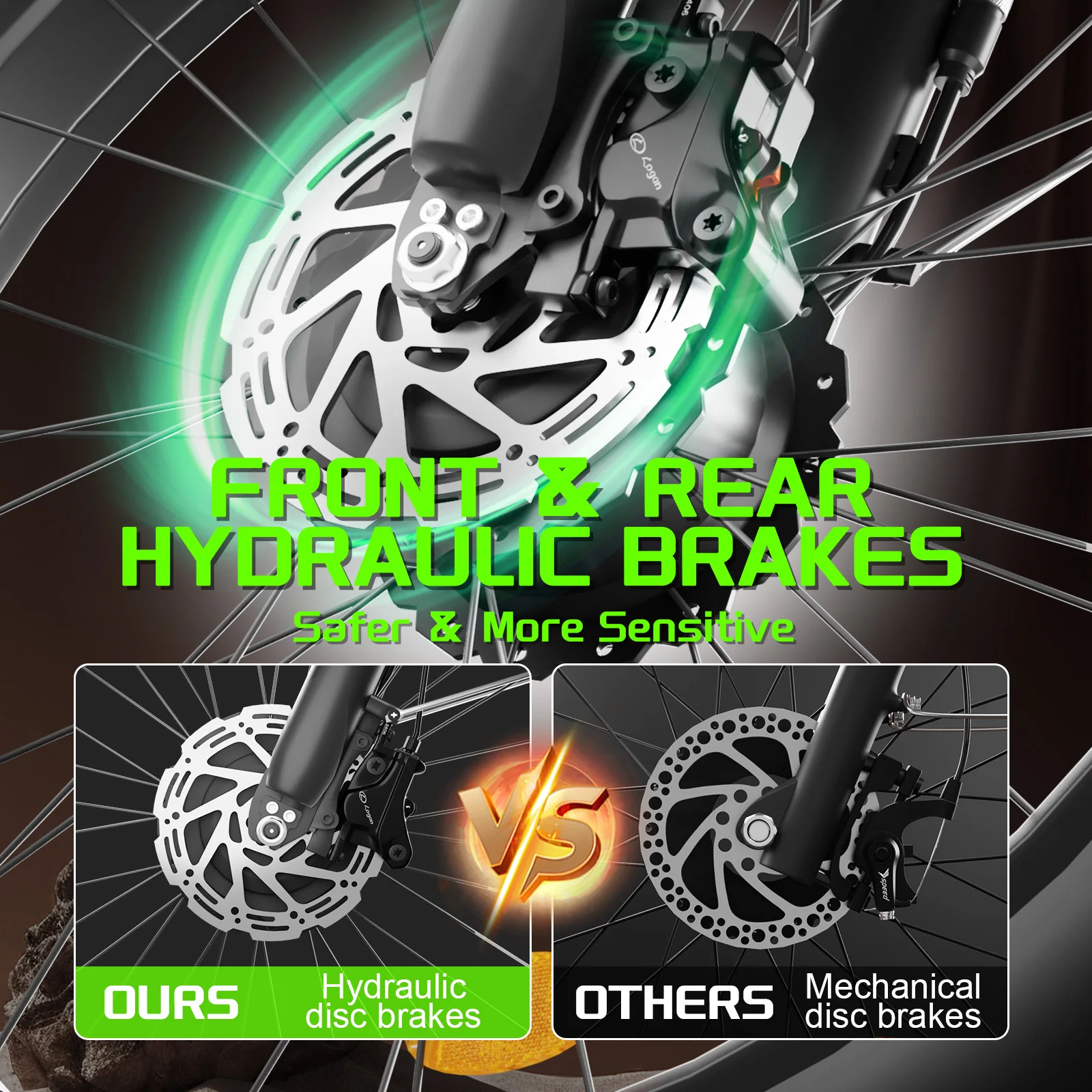 M1 haute Performance 48V 2000W double moteur à engrenages sans balais vélo électrique adulte E vélo avec couple fort pour l'équitation en montagne