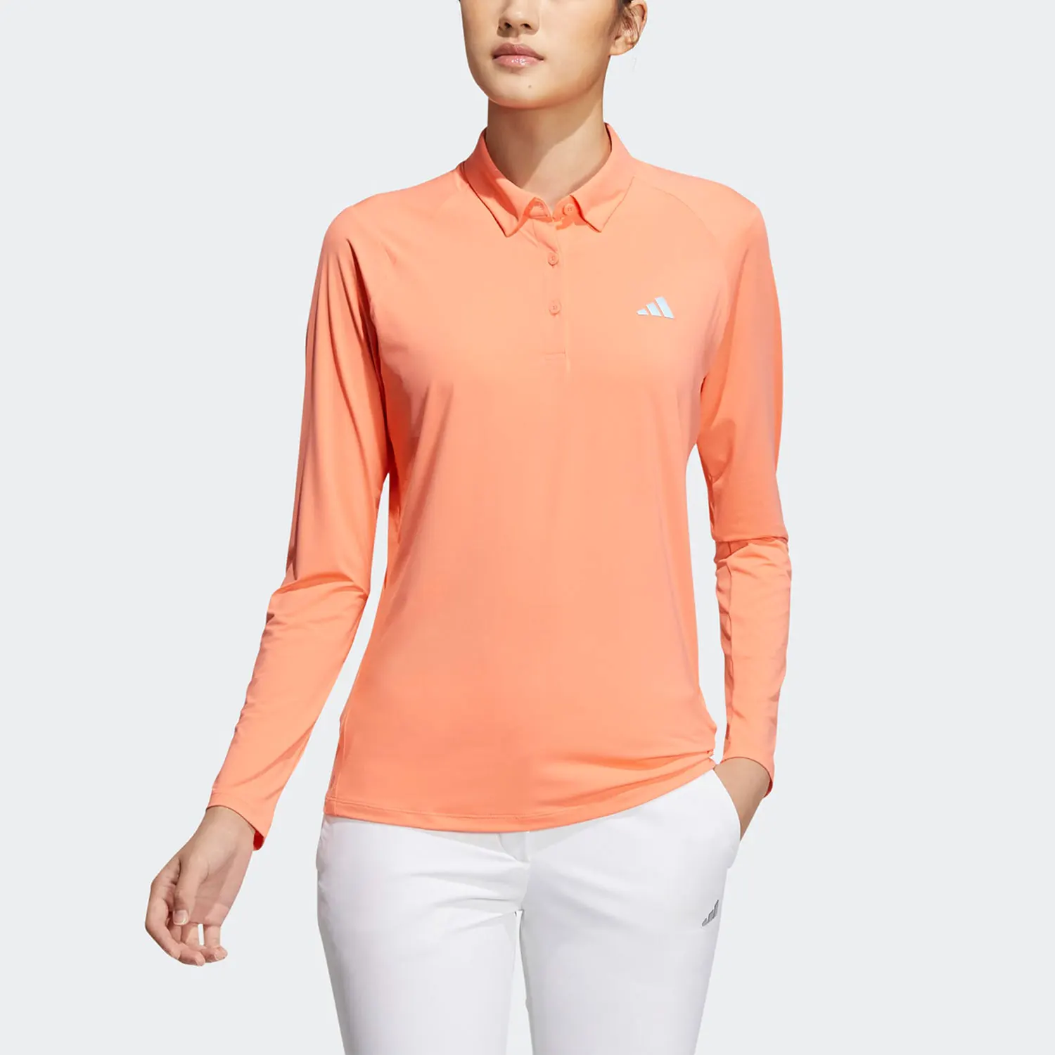 

Летняя женская рубашка-поло Adidas Originals для гольфа с длинными рукавами HT0044