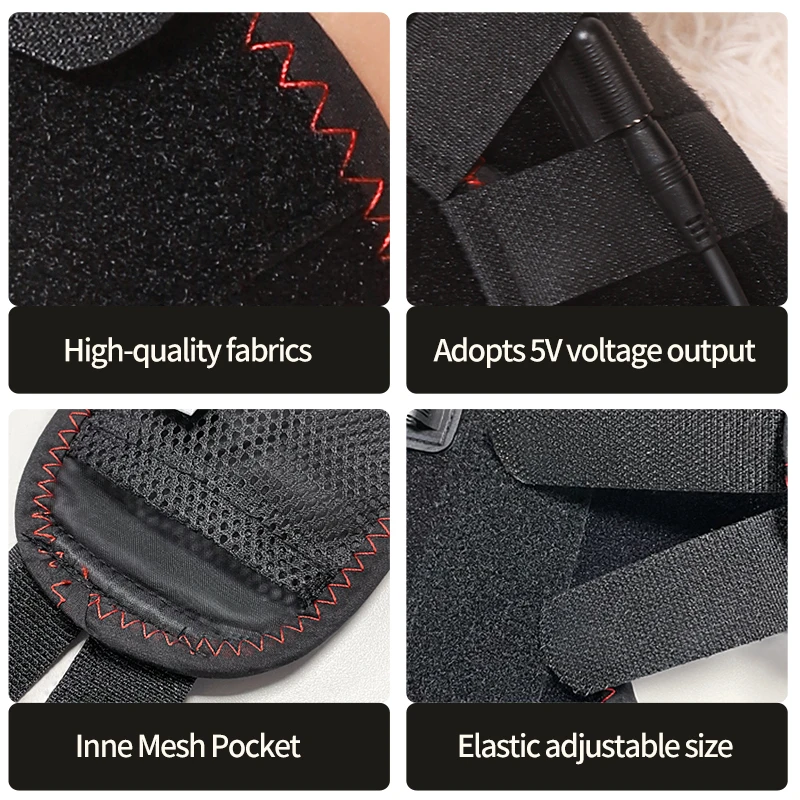 مدلك قدم للعلاج بالضوء الأحمر - 3 تروس للحرارة والاهتزاز، يخفف آلام مشط القدم، يساعد على التعافي الرياضية، لمحبي اللياقة البدنية وكبار السن