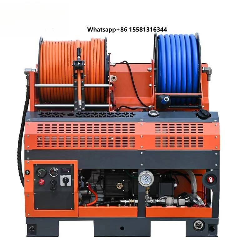 AMJ WS3040pro  300bar40lpm Sewer Jetting Machine 4350psi10gpm  Drain Cleaning Machine Sv1000 for Plumber