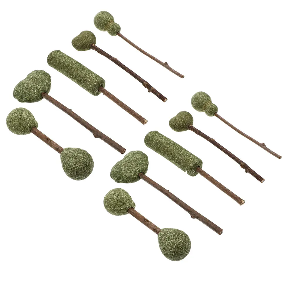 

10 Pcs Lollipops Ball Snacks Treat Toy Chew Stick Catnip Sticks Natural Catnip Cat Toys Clean Teeth Reduce
