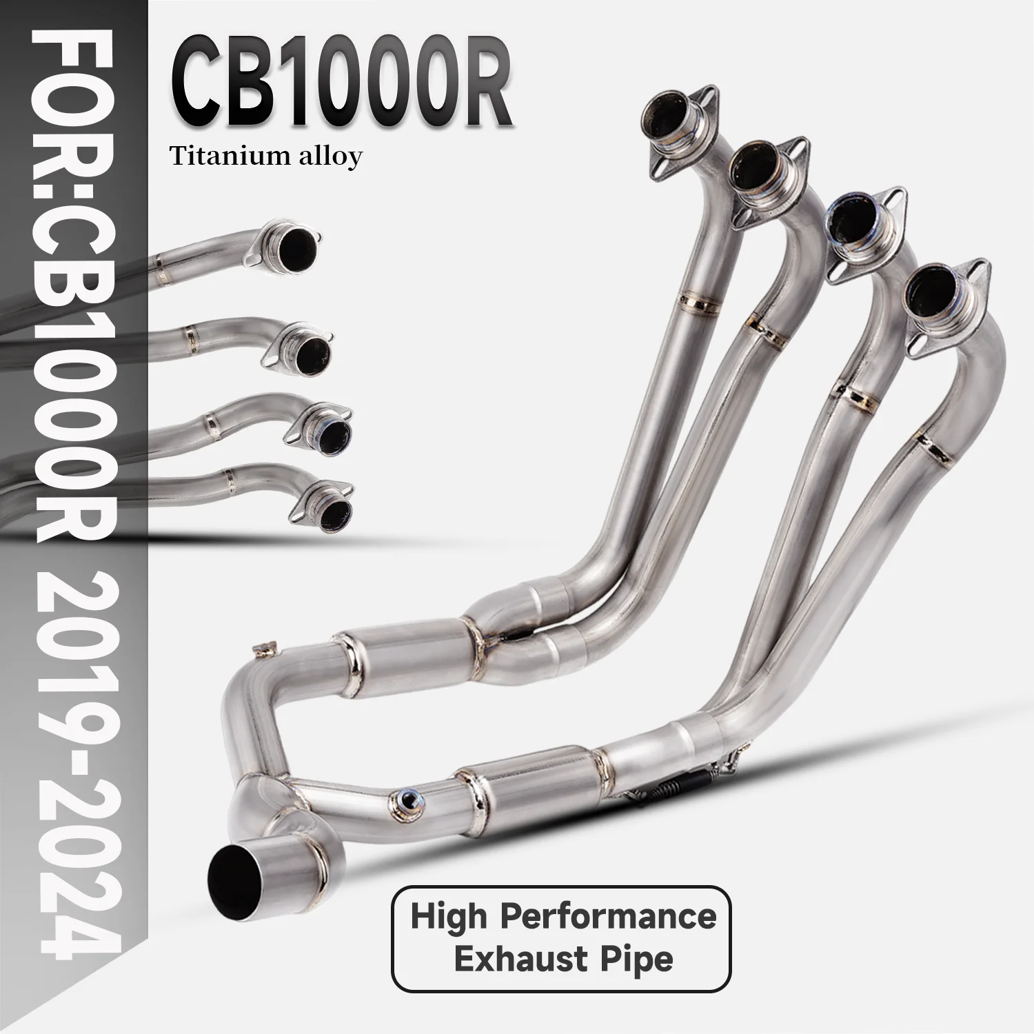 

FOR CB1000R Ti.alloy motorcycle exhaust system modified with full Ti. front section exhaust for CB1000R 2019-2024