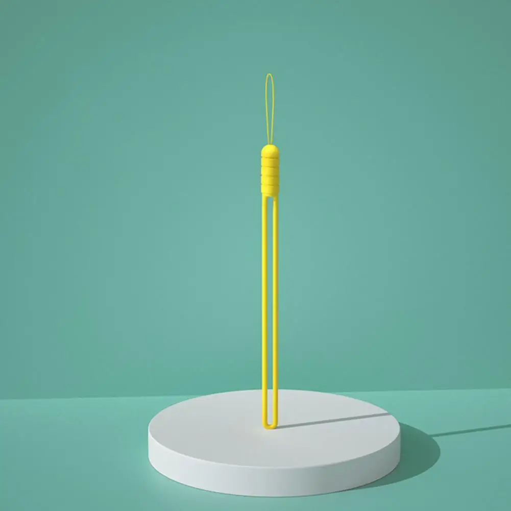 Cordón de llave de Control de acceso para teléfono móvil, juego de cordón de silicona vibrante, cadena antipérdida multiusos para teléfono móvil