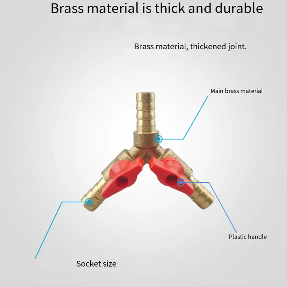 High Quality Brass Valve 3-Way Easy To Use Plumbing Fittings Pneumatic Fittings Brass Material Easy To Install
