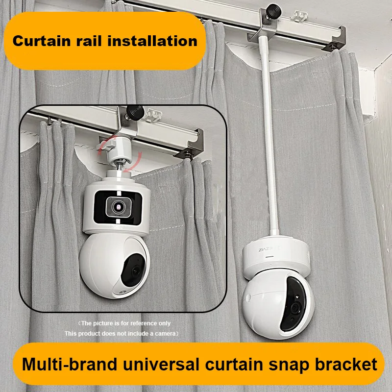 Home curtain groove monitoring bracket, concealed camera base, 1/4 screw connector image 5