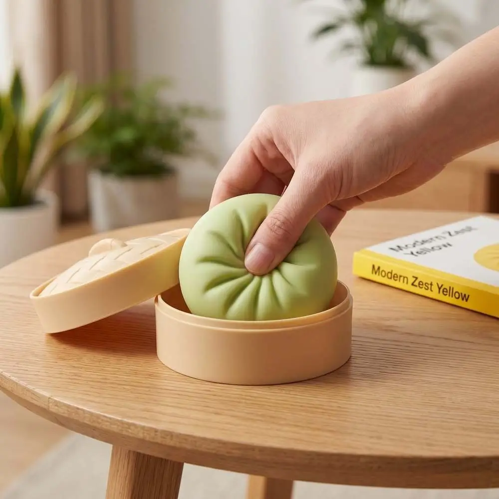 Novelty With Steamer Dumplings Squishy Slow Rising Soft Fidget Dumpling Sensory Finger Suction Colorful Squishy Bun Adults&