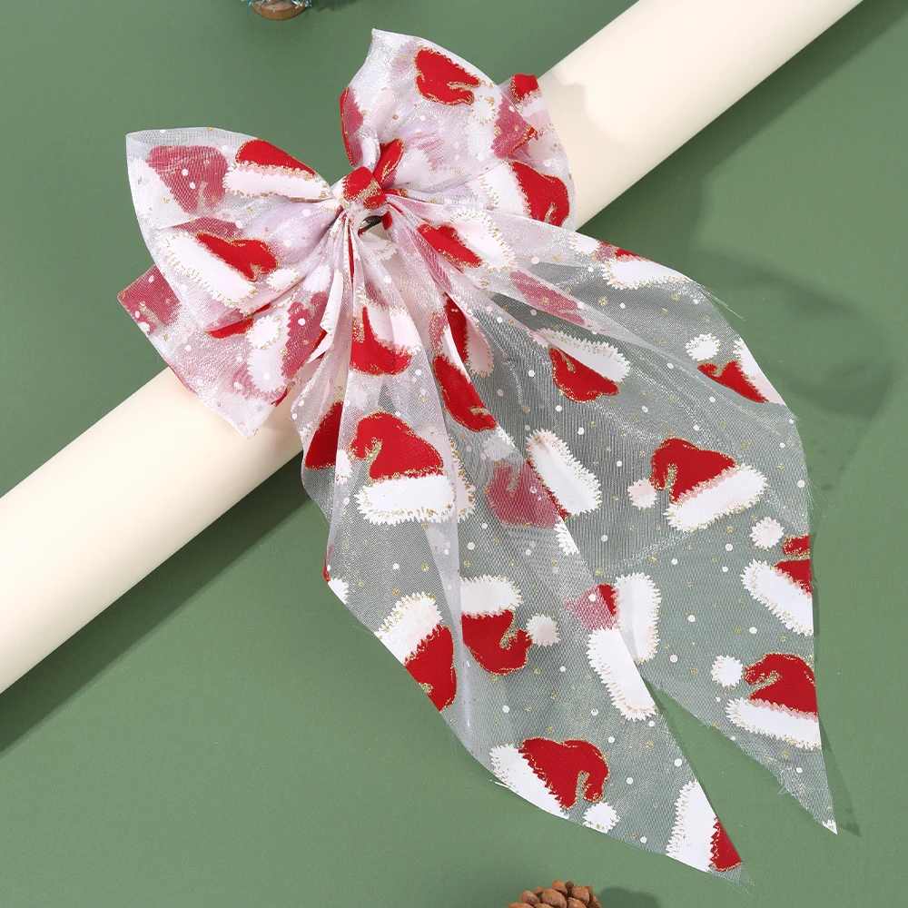 Pinza para el pelo con lazo de - Embroidery Xmas reseña y precio