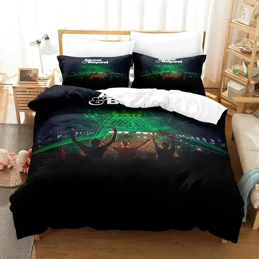 

3d Print Music Band Above & Beyond Bedding Set Boys Girls Twin Queen Size Duvet Cover Pillowcase Bed Kids Adult Home Textiles