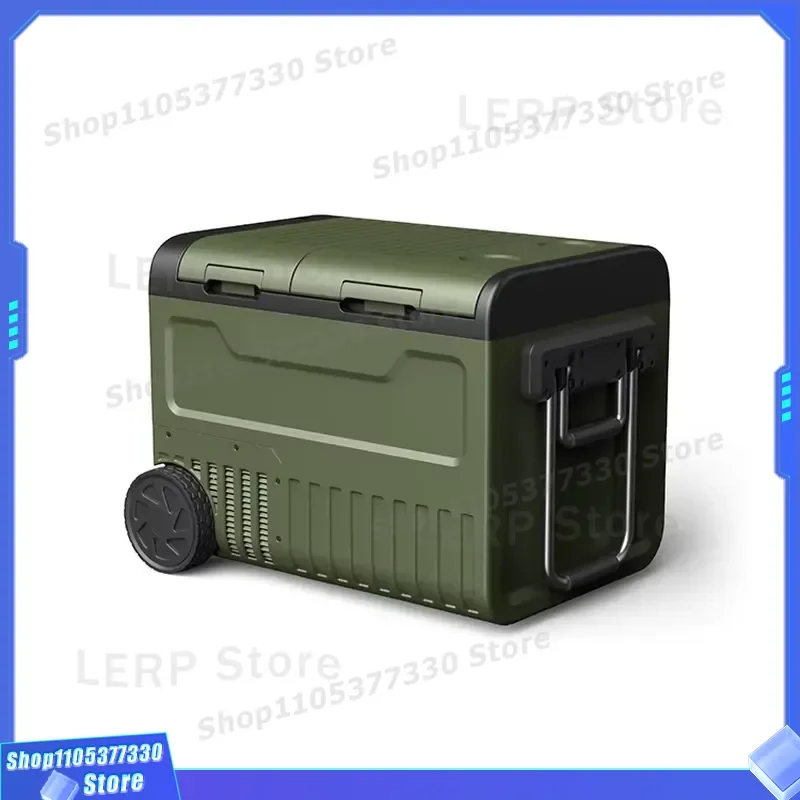 45L Portable Car Refrigerator 12V DC Compressor Cooler Large Capacity Camping Fridge for Outdoor Travel Vehicle Use Large