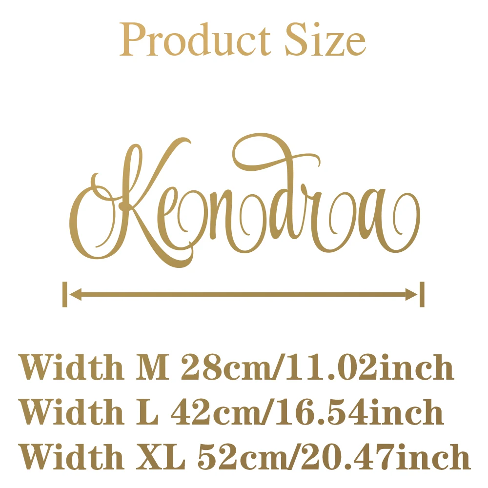 1 قطعة ملونة تخصيص اسم مخصص كندرا الجدار ملصق إكسسوارات ديكور منزلي لخلفية ديكور فني للمدخل