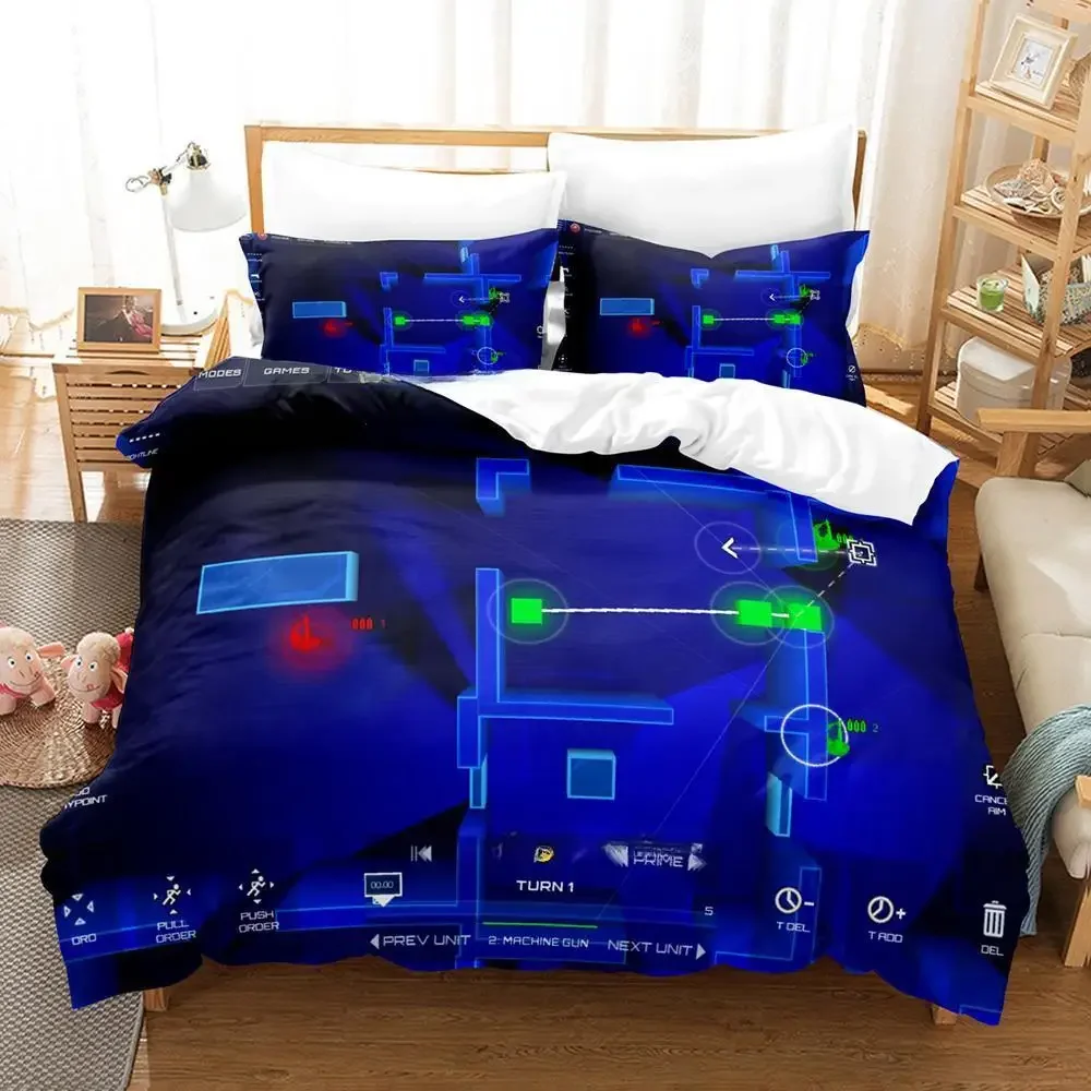 Game Frozen Synapse Bedding Set Single Twin Full Queen King Size Bed Set Adult Kid Bedroom Duvet cover Sets Anime Bed Sheet Set