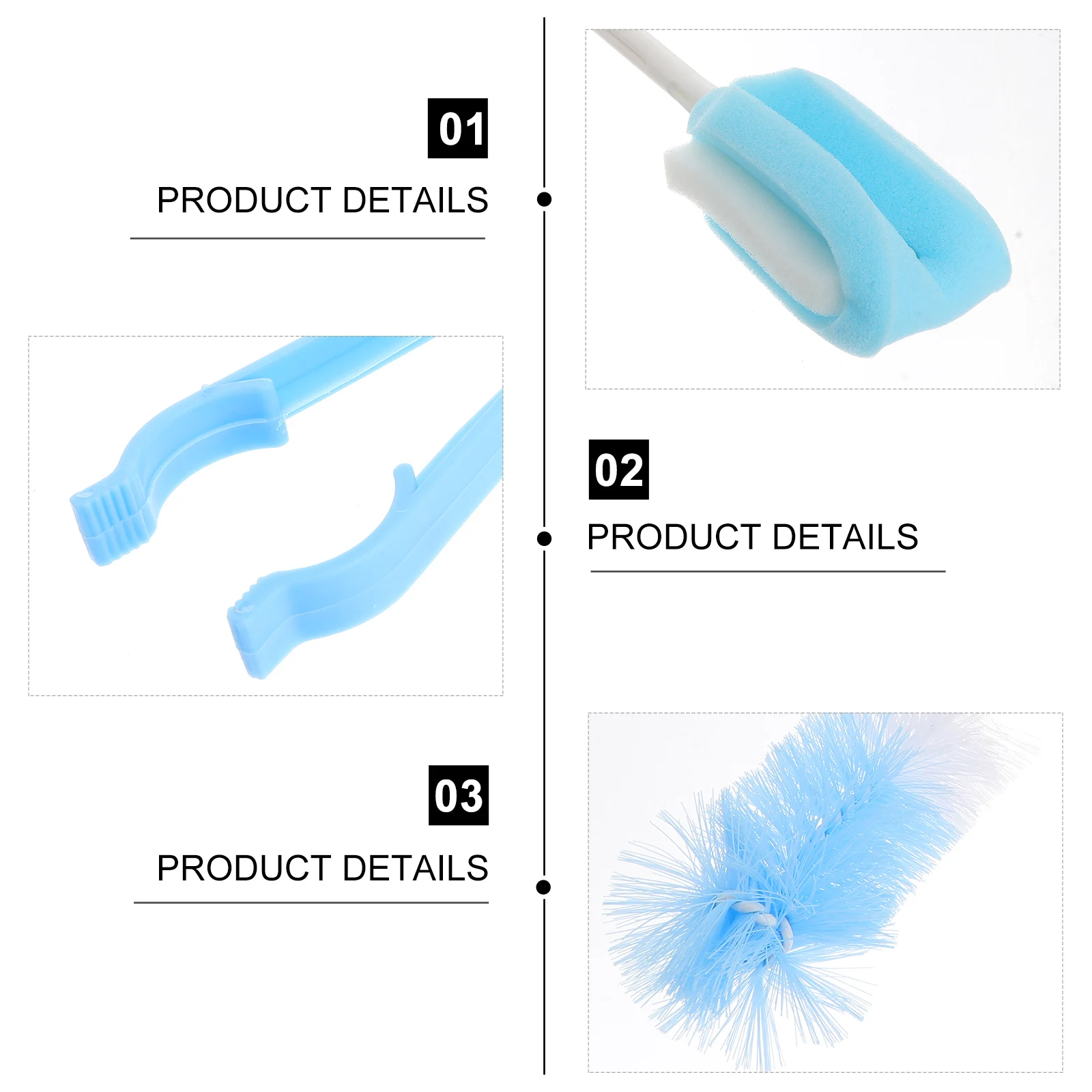 

1 set Cleaning Brush Set For Baby Bottle Straw Durable Nylon Flexible Pipe Cleaner Sturdy Safe Home Practical Tools Supplies