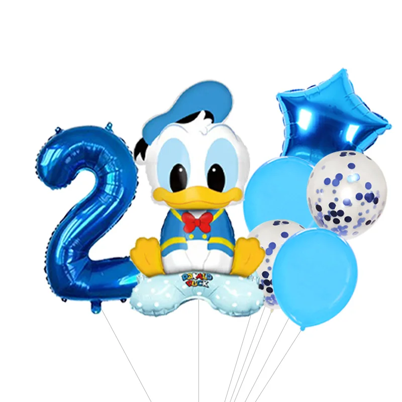 Donald Duck Theme Latex & Aluminum Film Balloon Set Birthday Party Decor Kit view 3