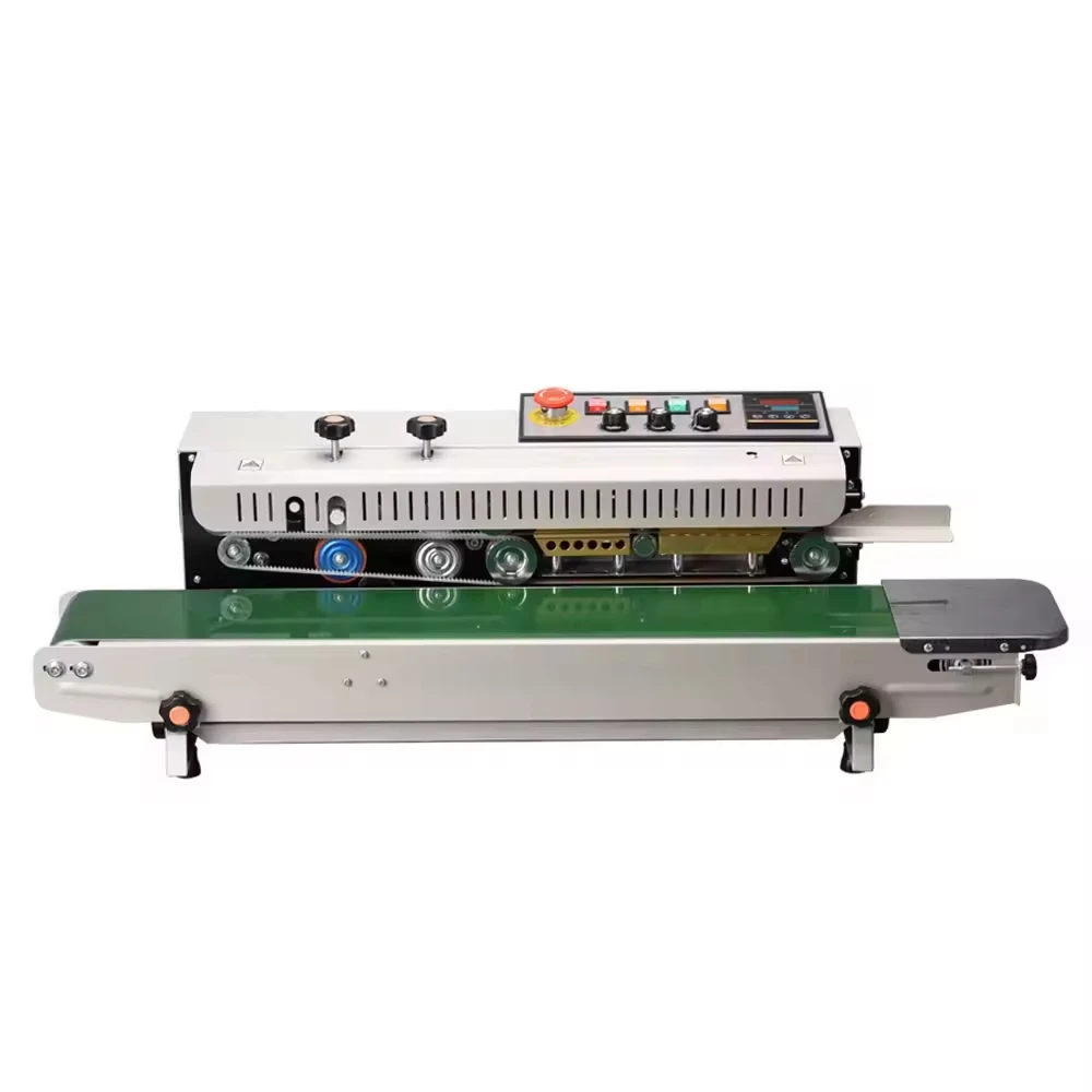 FR-1000 Factory Price Commercial Automatic Continuous Horizontal Desktop Plastic Bag Sealer Film Heat Sealing Machine for Sale