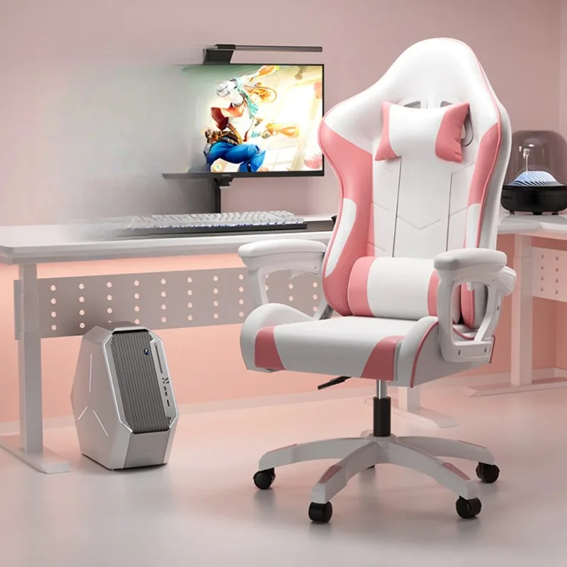 

Kawaii Headrest Office Chair Ergonomic Spinning Living Room Vanity Office Chair Mobile Armchair Sillas De Gamer Home Accessories