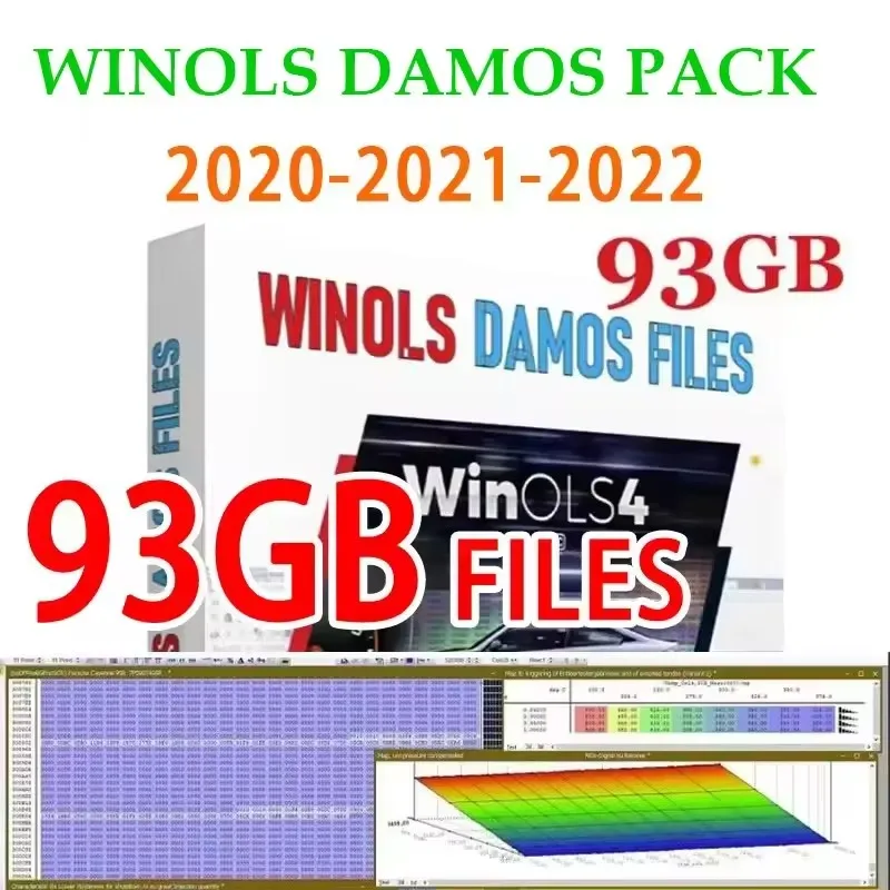 

93 ГБ карт чип-тюнинга DAMOS BIG Package WINOLS 2022 2021 2020, новый пакет Damos-Big-Archive для повышения производительности