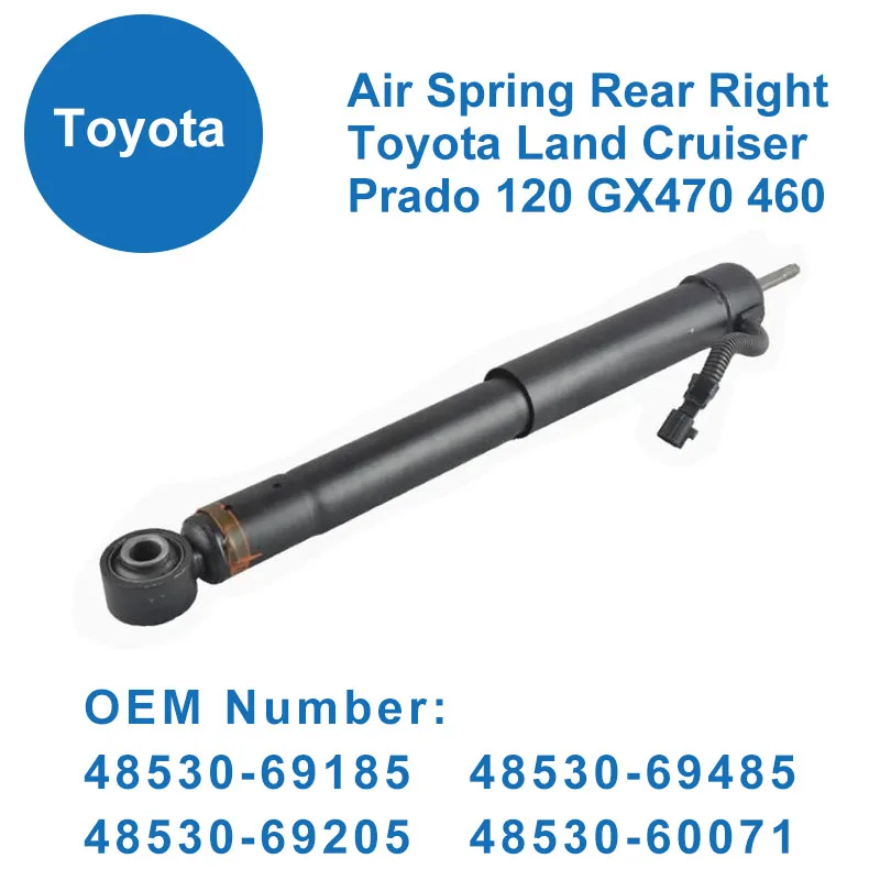 Air Suspension Springs Rear Toyota Land Cruiser Prado 120 GX470 460 2003-2009 48530-69185 48530-69485 48530-69205 48530-60071