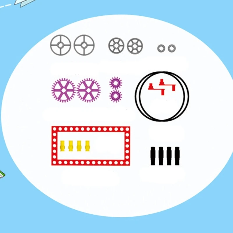 jouets à assembler pour expériences scientifiques, poulie à engrenages, jouet éducatif pour enfants, outil en N0HC