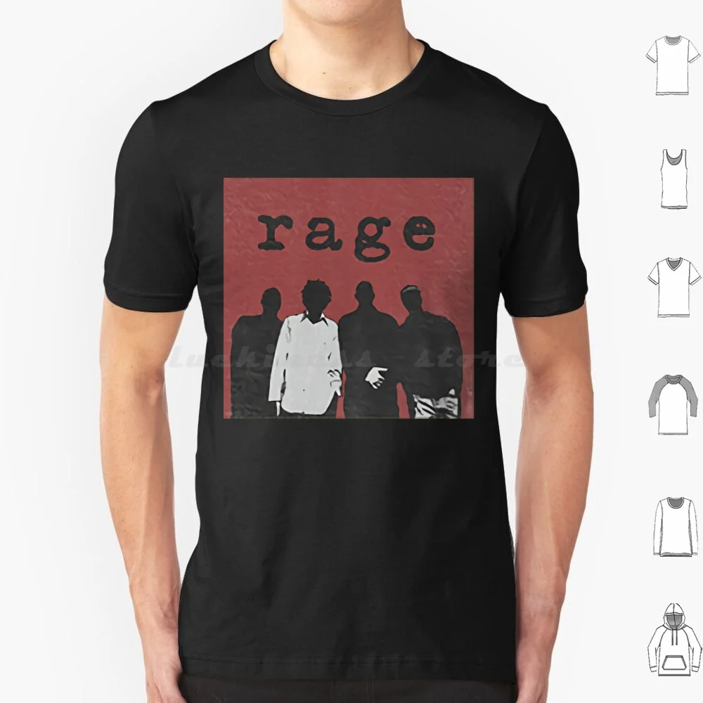 Silueta caja camiseta algodón hombres mujeres DIY estampado Rage Against The Machine Ratm Music Rage Band Tom Morello Against Machine