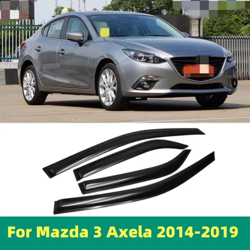 For Mazda 3 Axela 2014 2015 2016 2017 2018 2019 Car Styling Accessories Window Visor Deflector Window Rain Guard Cover