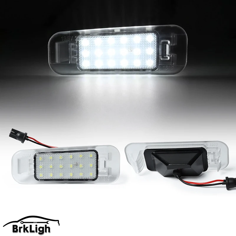 

2Pcs For Kia Rio 2005-2011 Rio5 2006-2011 Car Rear High Brightness White LED License Plate Light Number Plate Lamp