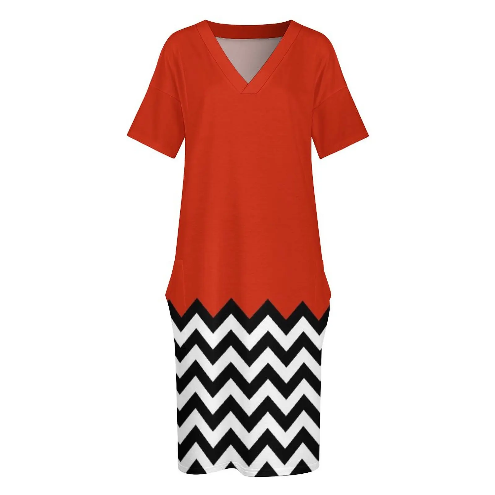 Black Lodge (Twin Peaks) inspired graphic Loose Pocket Dress summer clothes dress party night