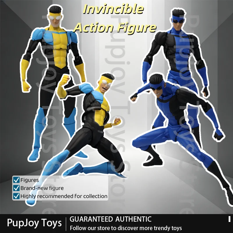 New Mess Toys Invincible Mark Grayson Classic First Suit Blue-Black New Suit  Toys Gifts Collectibles Action Figure For Hobbyist