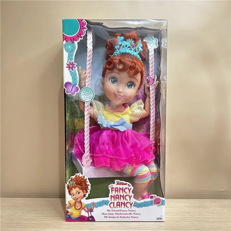 Disney Fancy Nancy Clancy Princess Doll Sound And Light Interactive Toys Fashion Salon Doll With Accessories Dress Up Toys Girl