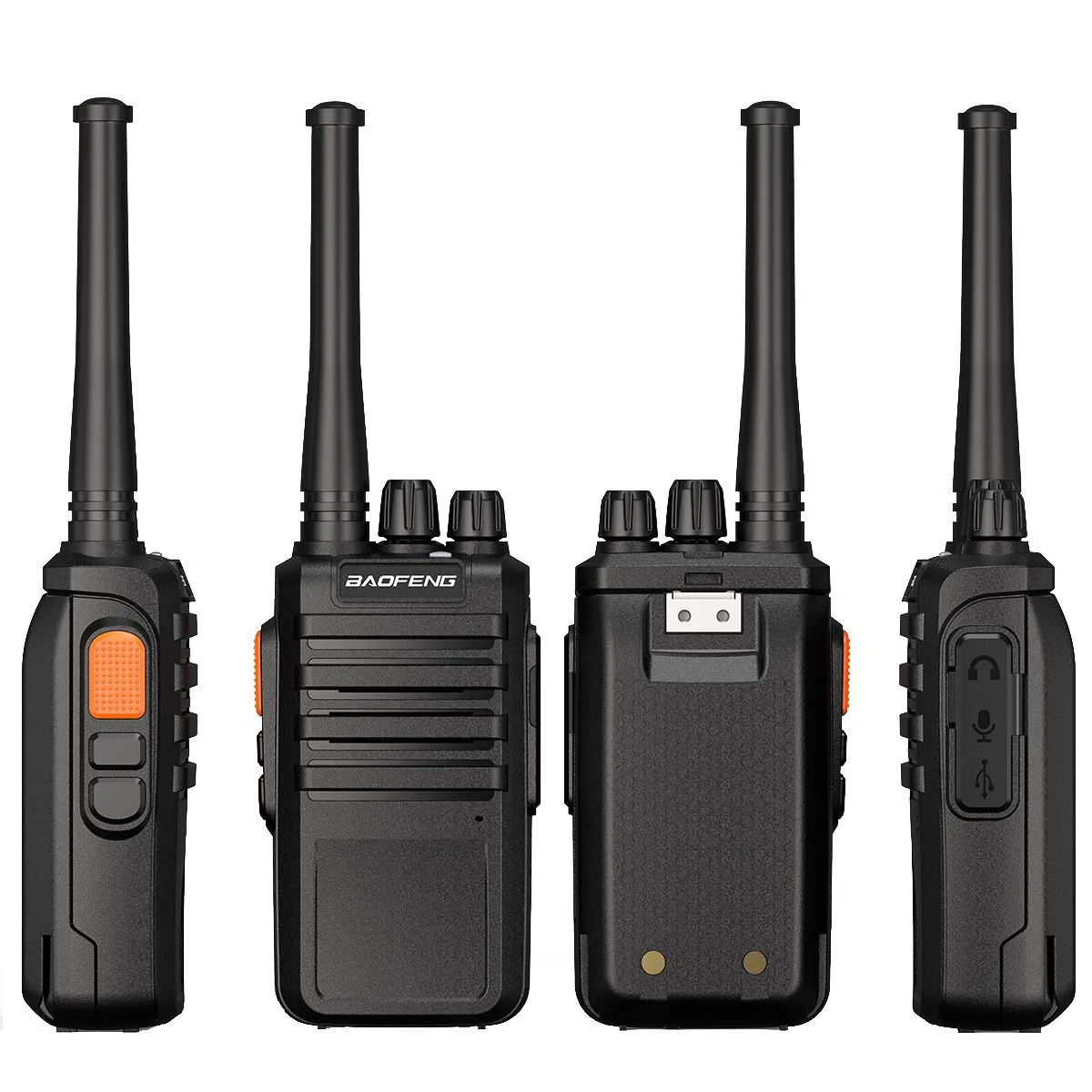 Baofeng BF-M4 5800mAh Long Battery Life Walkie Talkie High Power Handheld Radio for Outdoor Construction & Civil Use
