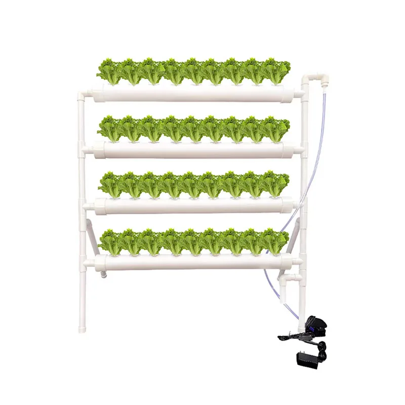 Horizontal Hydroponic Grow Kit, 36 Planting Sites, Garden Plant, Vegetable Planting Grow Box, Deep Water Culture System, 4 Layer