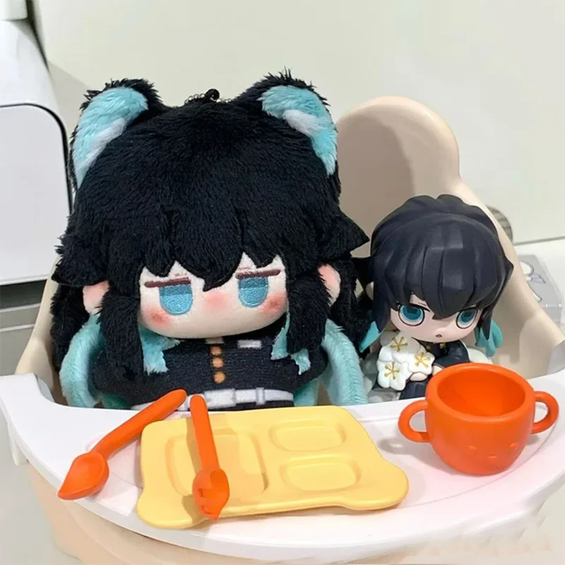 10 cm Dämonen Slayers Tokitou Muichiro Plüsch Spielzeug Hochwertige Figur Spiel Anime Cosplay Gefüllte Puppe Körper Quietschen Plüsch Anhänger – Detail 3