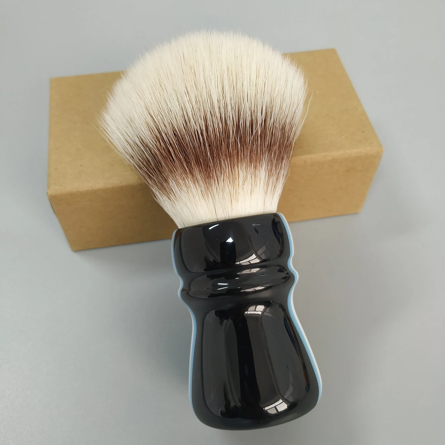 Dscosmetic New FL Soft Synthetic Hair Shaving Brush for Man Wet Shaving with F1 Handle