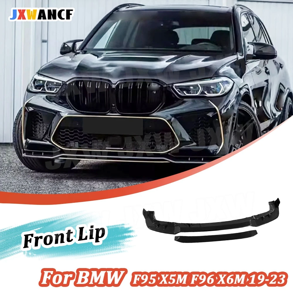 

JXWANCF Carbon Fiber Car Front Lip Chin Spoiler for BMW F95 X5M 2019-2022 Front Bumper Lip Spoiler FRP Body Kits Accessories