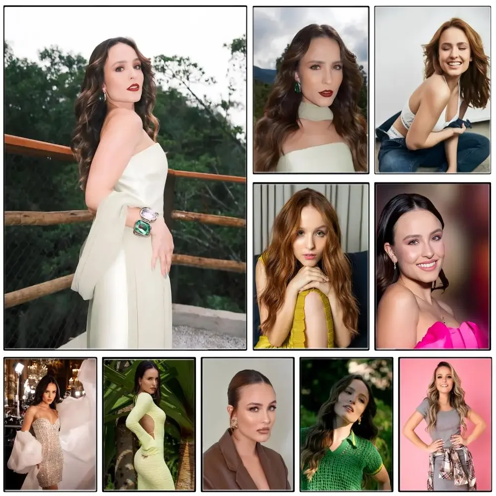 Celebrity L-LarissaS ManoelaS Poster Self-adhesive Art Waterproof Paper Sticker Coffee House Bar Room Wall Decor