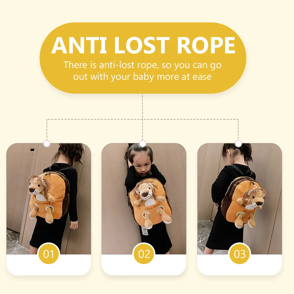 

Детский рюкзак с защитой от потери, для малышей, безопасный для детей, для прогулок на улице, с мультяшными животными, легкий, с ремнями