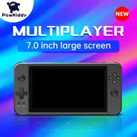 Powkiddy X70 Handheld Game console 7inch HD Screen Retro Game Opendinglinux Support 2 Players Games Gifts For 10 simulator