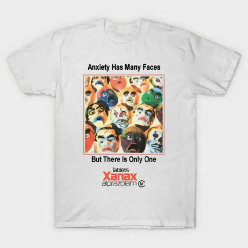 

Белая футболка Vintage Anxiety Has Many Faces