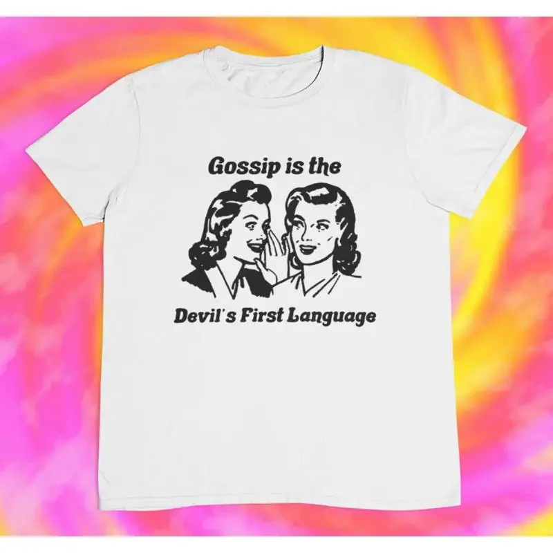 Gossip Devils First Language T shirt y2k aesthetic retro vintage