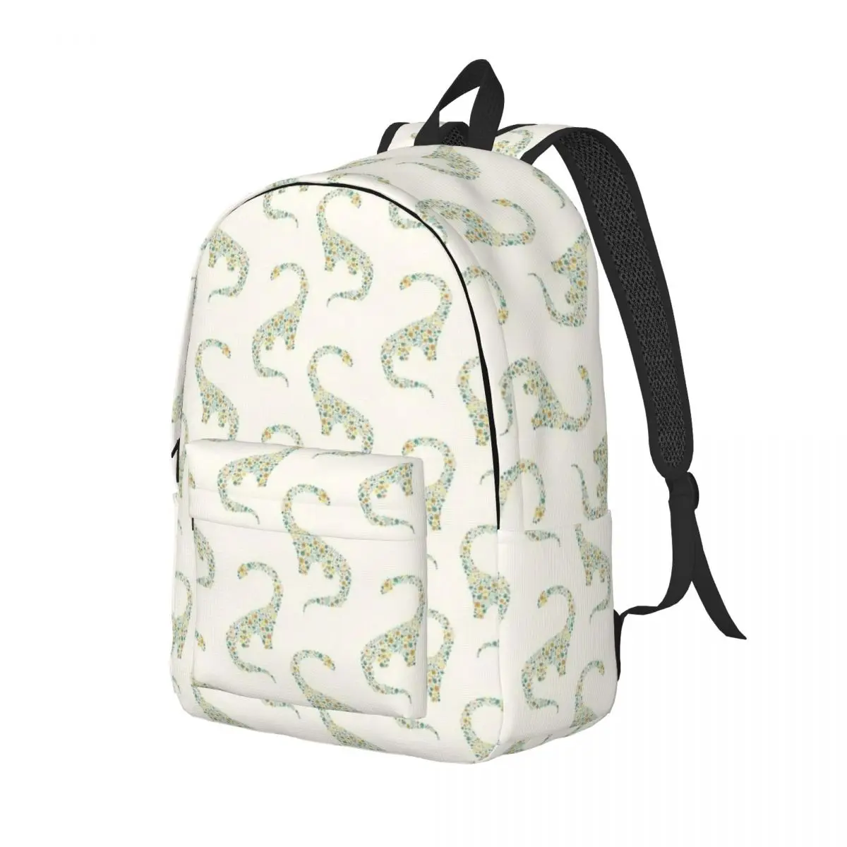 Mochila con estampado Floral para hombre y mujer, bolsa de libros con diseño de dinosaurio, ideal para estudiantes, amantes de los dinosaurios, ideal para ir de excursión a la universidad