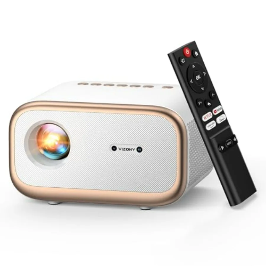 

Умный проектор с Wi-Fi 6 и Bluetooth для домашнего кинотеатра, Native 1080P, автофокус, коррекция трапецеидальных искажений, полностью герметичный оптический модуль C