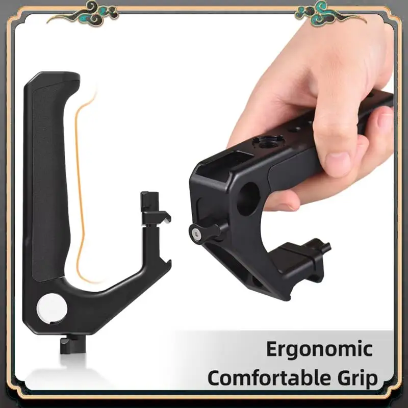 ASMA-DSLR Camera Top Handle Grip Camera Cold Shoe Adapter Mount G Rip With Clamp Rail Cold Shoes 1/4" 3/8" Threads