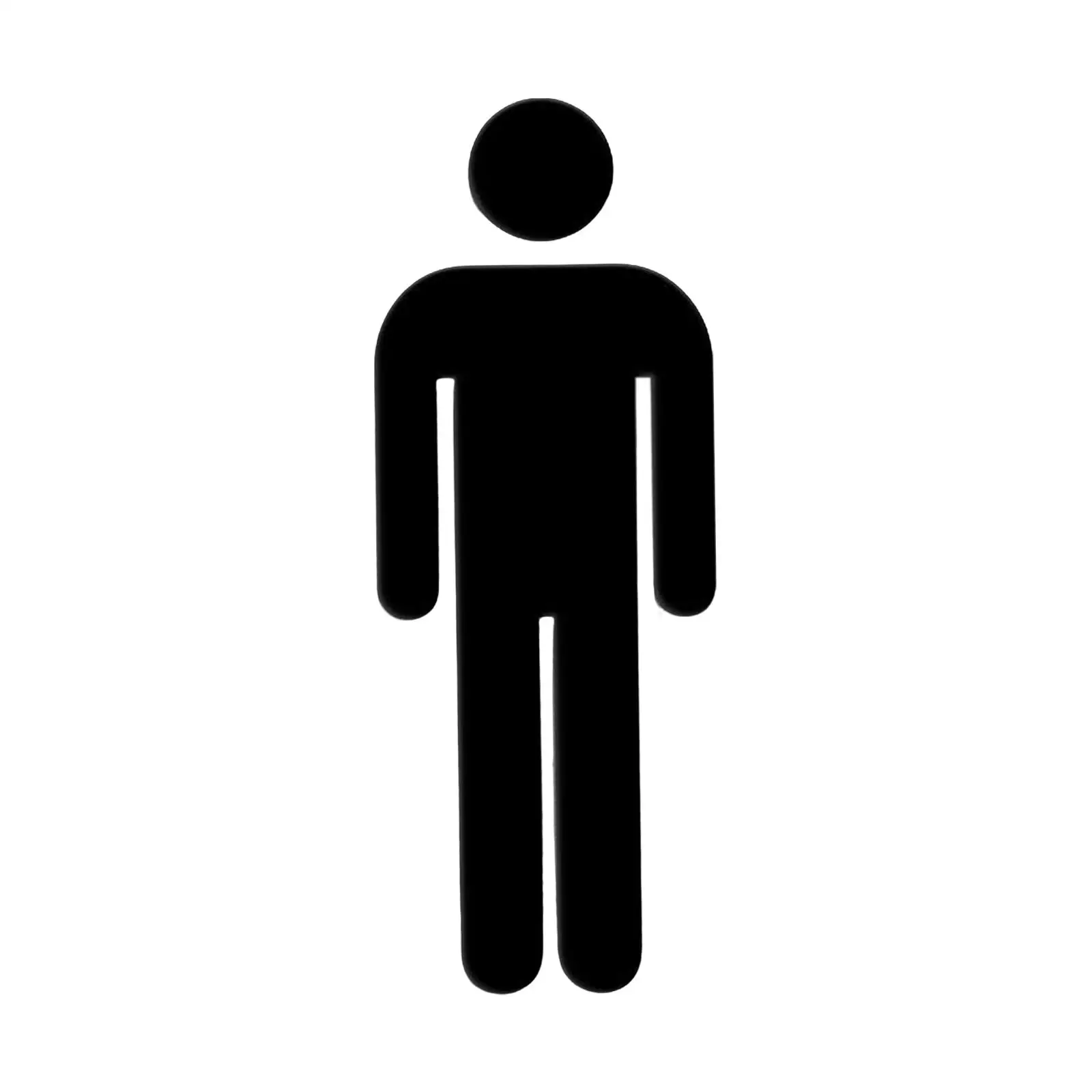 Acrylic Bathroom Sign Decor Toilet Signs for Restrooms Bathrooms Restaurant